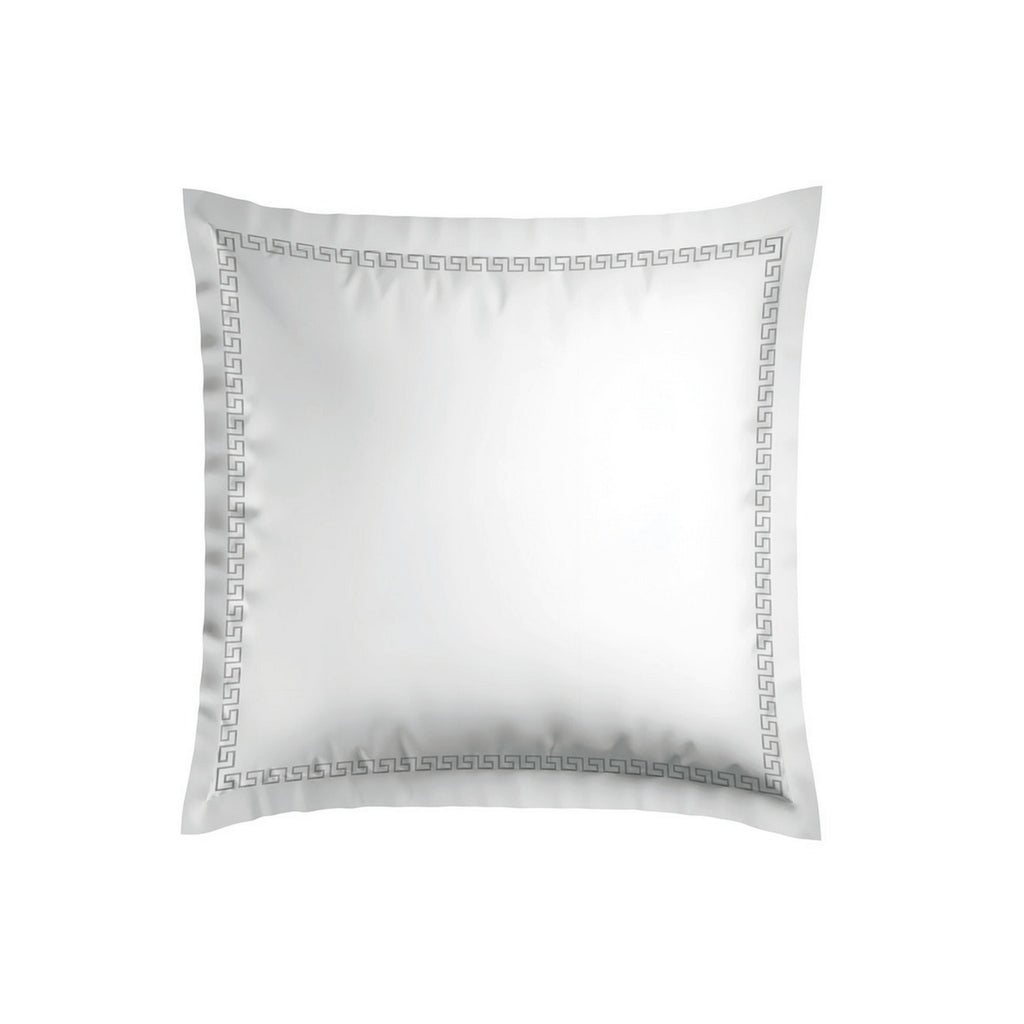 Night Queen - Pillowcase - Cotton Satin - Gray / White