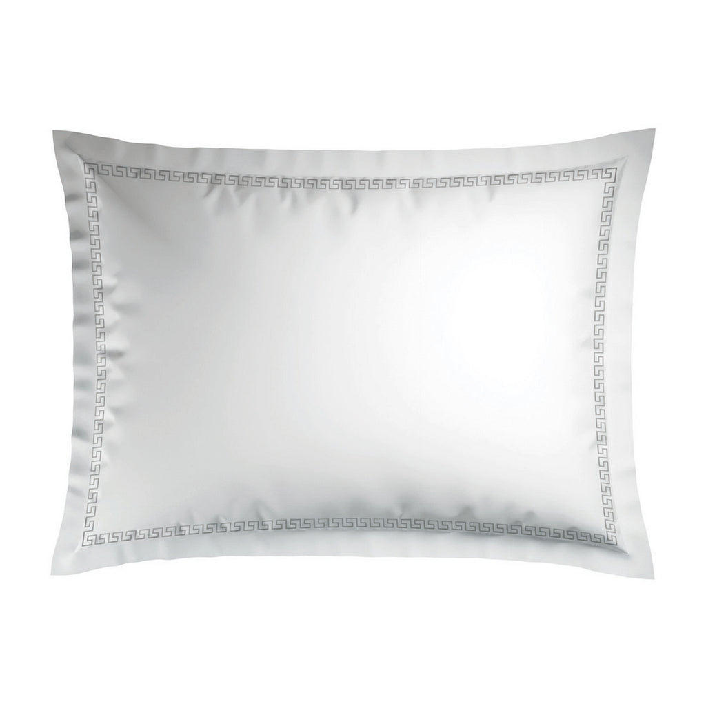 Night Queen - Pillowcase - Cotton Satin - Gray / White