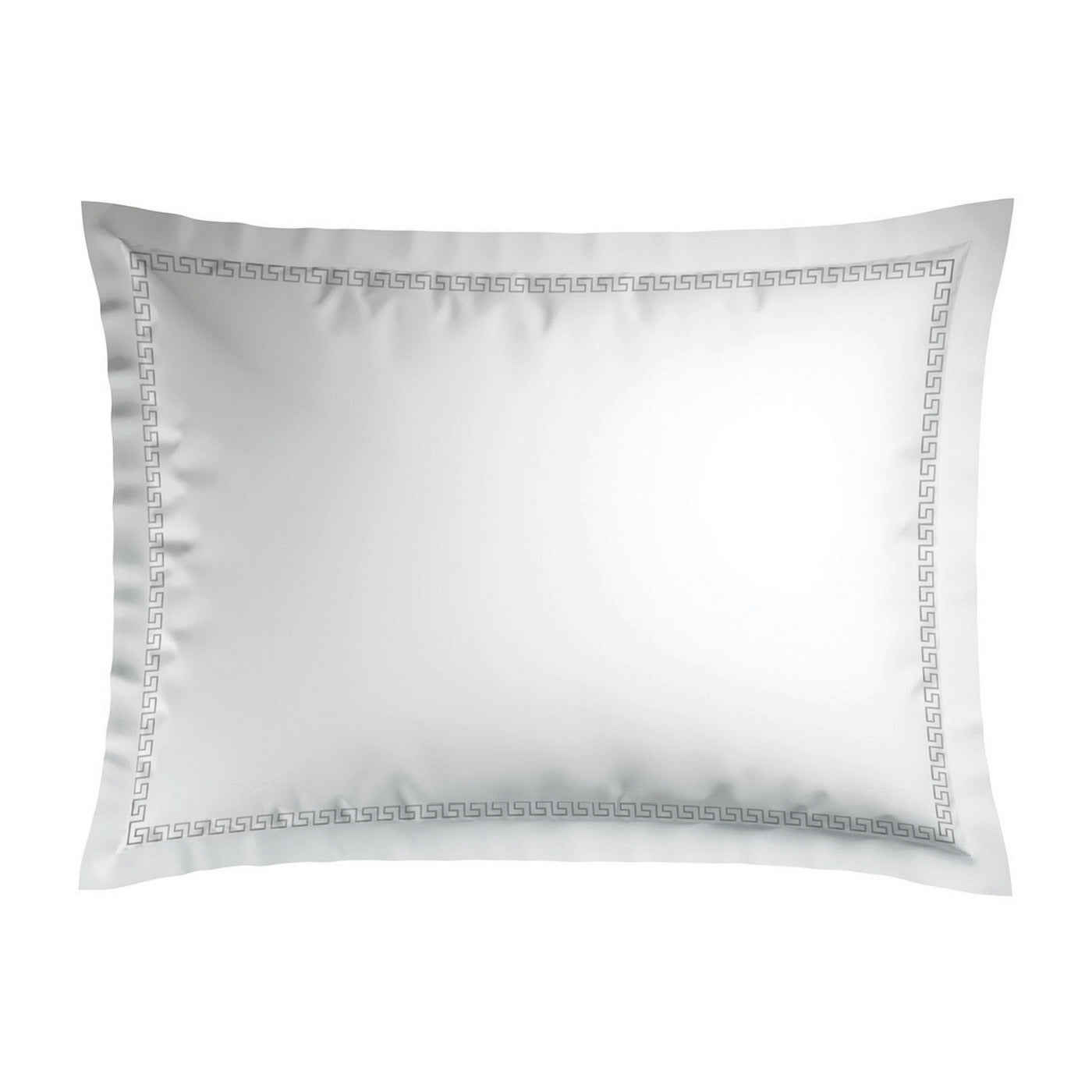 Night Queen - Pillowcase - Cotton Satin - Gray / White