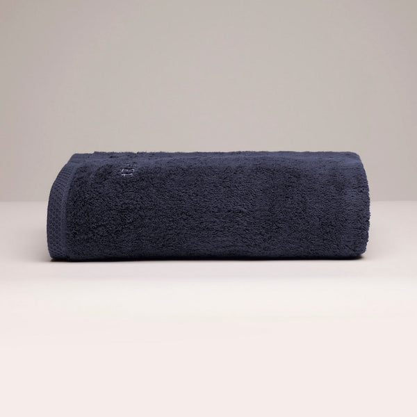 Oasis - Drap De Bain Coton Peigné Lt - Bleu Foncé