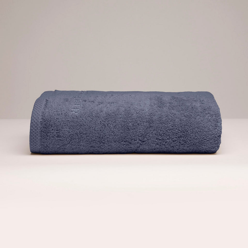 Oasis - Toalla de baño de algodón peinado Lt - Azul Gris