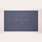 Design 19 - Cotton Bath Mat - Blue Gray