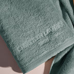 Oasis - Ensemble Complet De Linge De Bain Coton Peigné Lt - Vert Bouteille