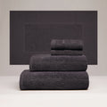 Oasis - Juego completo de ropa de baño de algodón peinado Lt - Gris oscuro