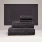 Oasis - Juego completo de ropa de baño de algodón peinado Lt - Gris oscuro