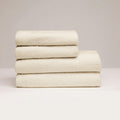 Oasis - Serviette + Drap De Bain Coton Peigné Lt - Ivoire