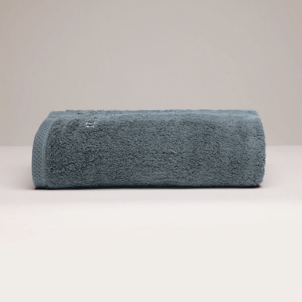 Oasis - Drap De Bain Coton Peigné Lt - Bleu De Prusse