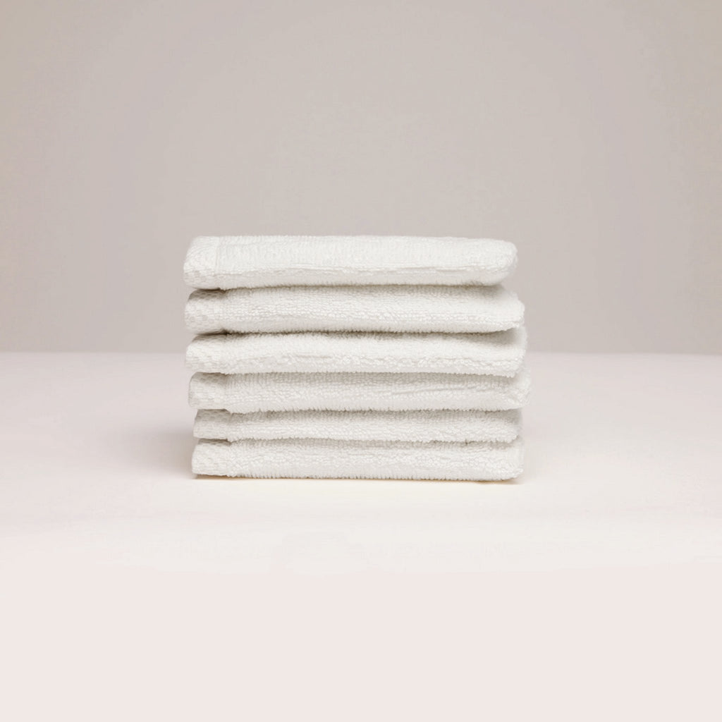 Oasis - Lt Combed Cotton Washcloth - White