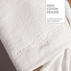 Oasis - Lt Combed Cotton Washcloth - White
