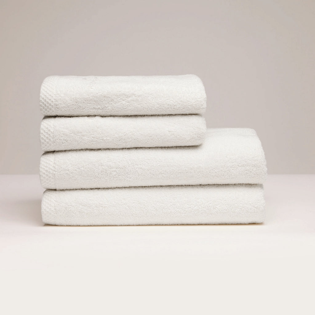 Oasis - Toalla + Toalla de baño de algodón peinado Lt - Blanco