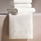 Oasis - Toalla + Toalla de baño de algodón peinado Lt - Blanco