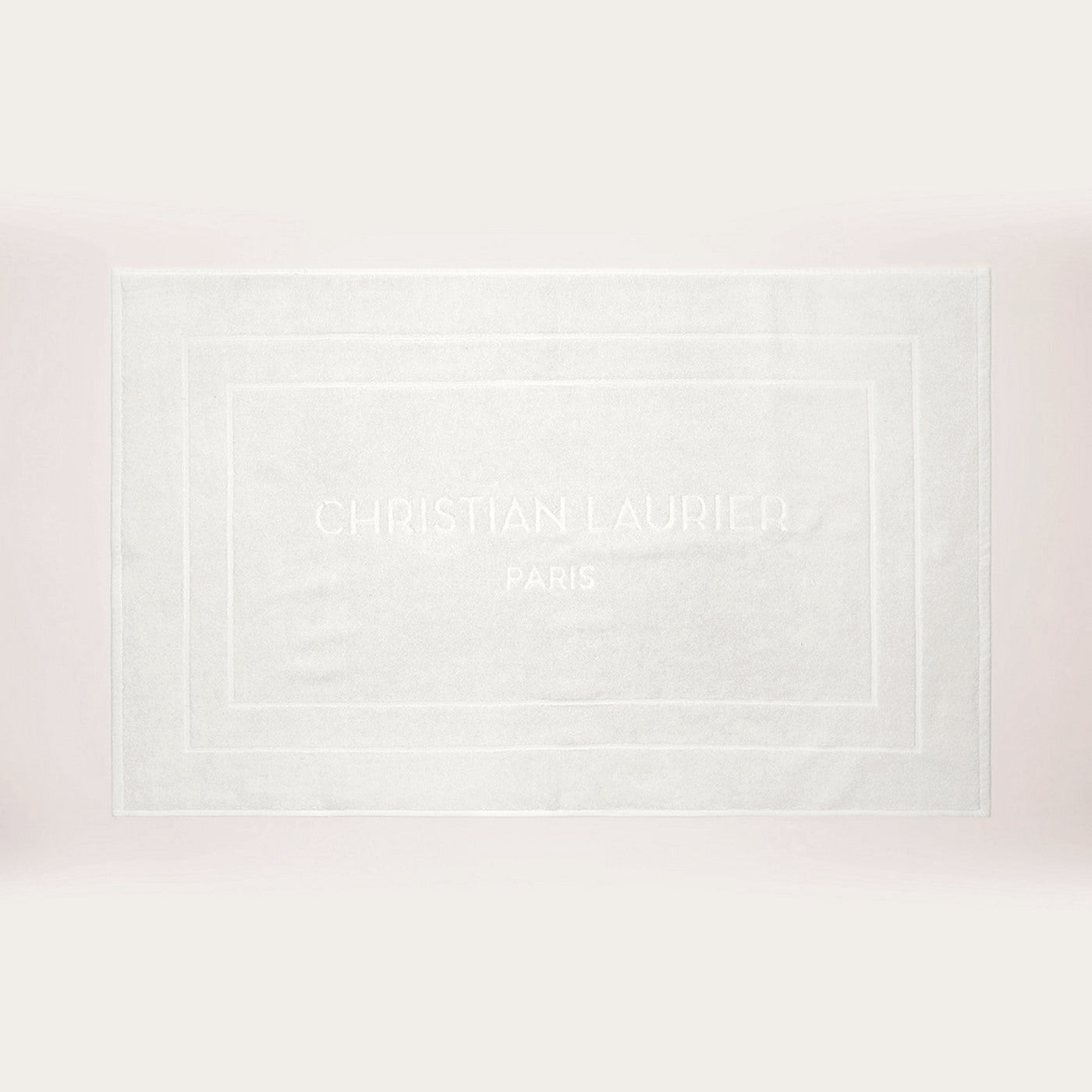 Diseño 19 - Alfombra de baño de algodón - Blanco