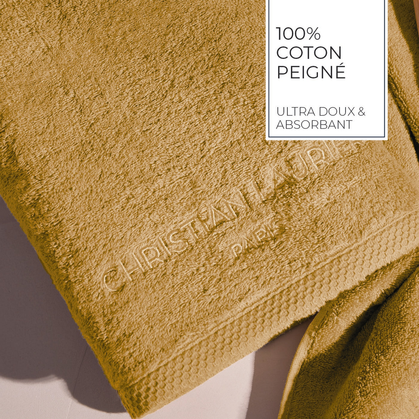 Oasis - Lt Combed Cotton Washcloth - Mustard Yellow