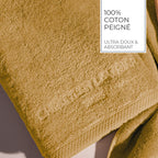 Oasis - Lt Combed Cotton Bath Towel - Mustard Yellow