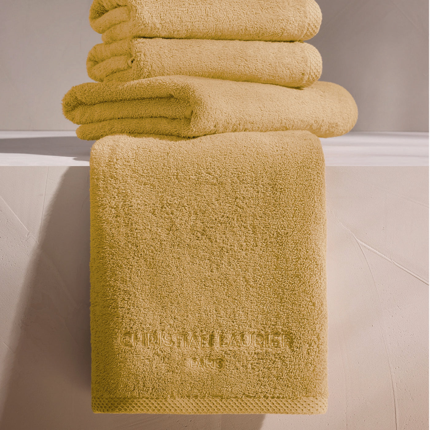 Oasis - Lt Combed Cotton Bath Towel - Mustard Yellow