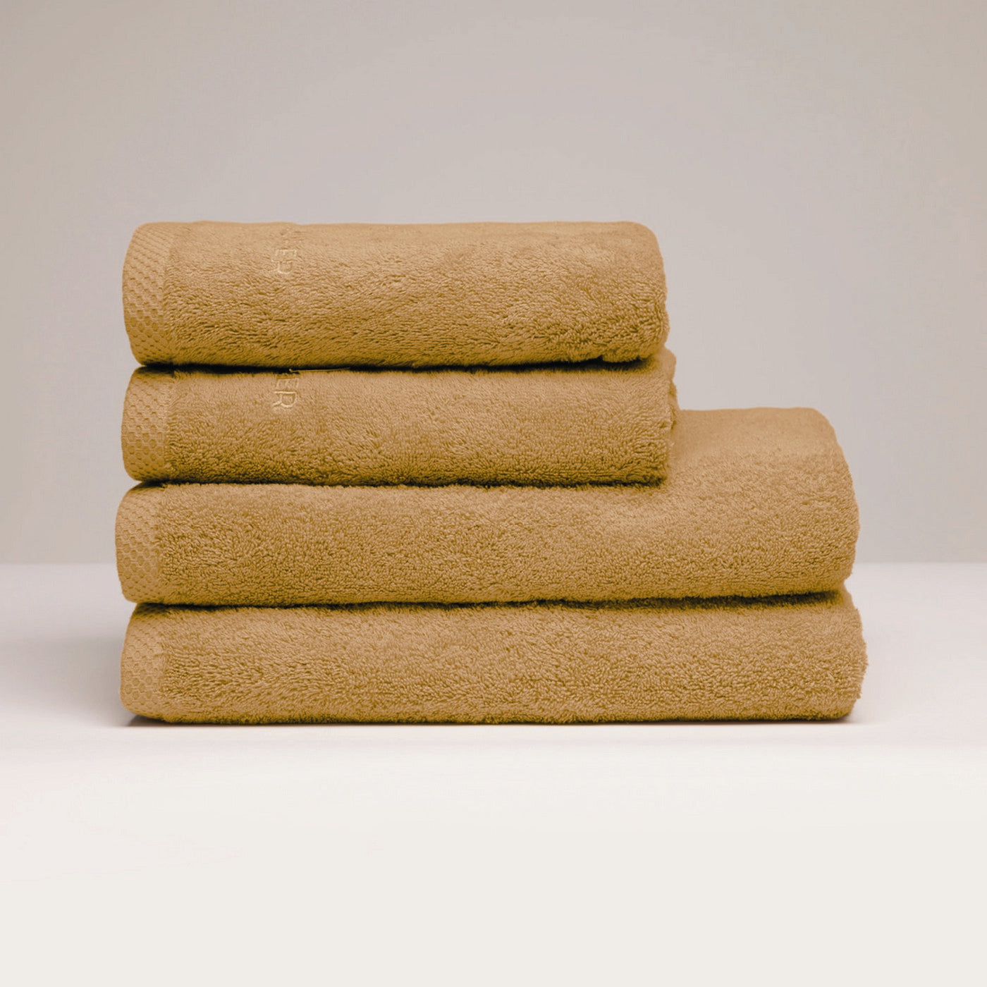 Oasis - Lt Combed Cotton Towel + Bath Sheet - Mustard Yellow