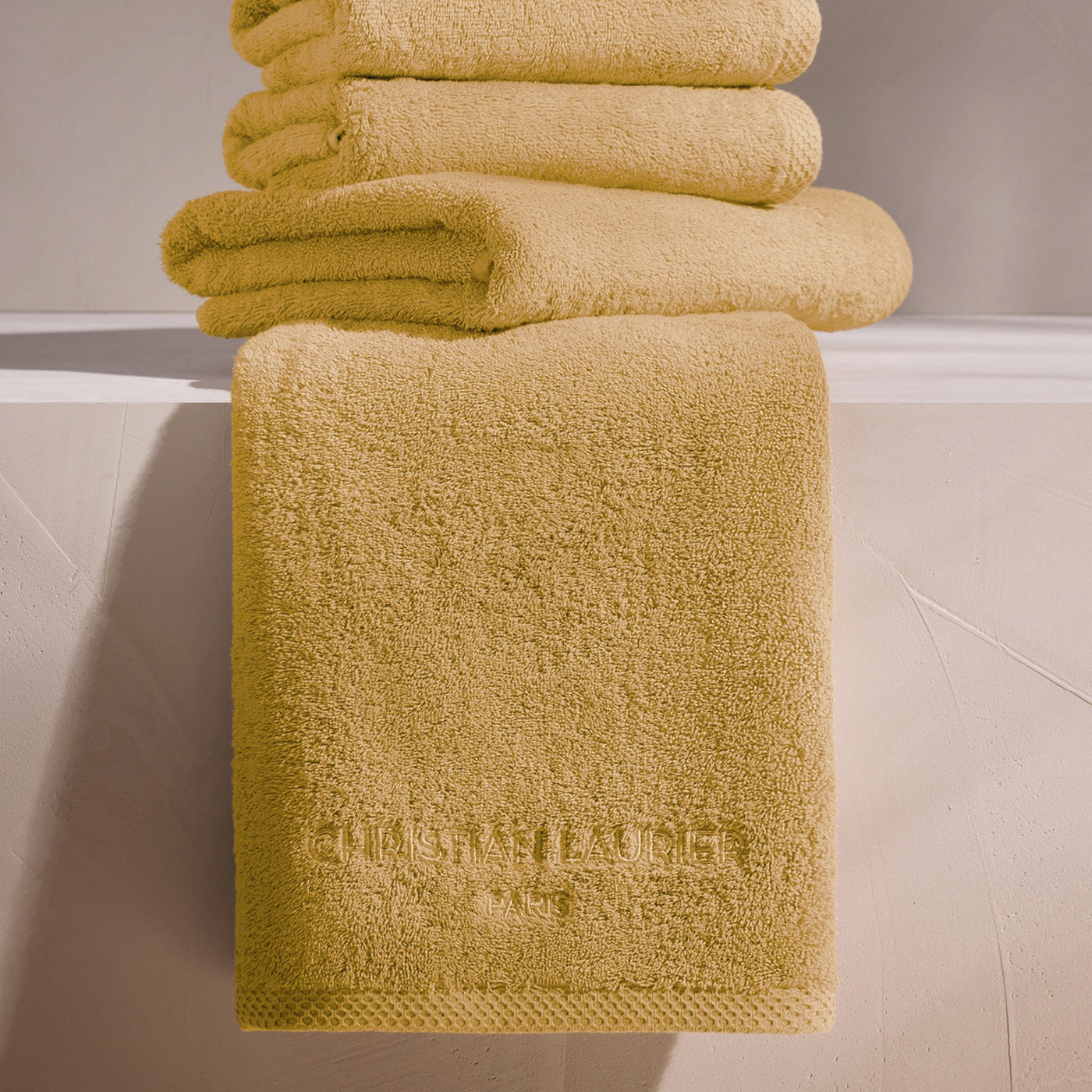Design 19 - Cotton Bath Mat - Mustard Yellow