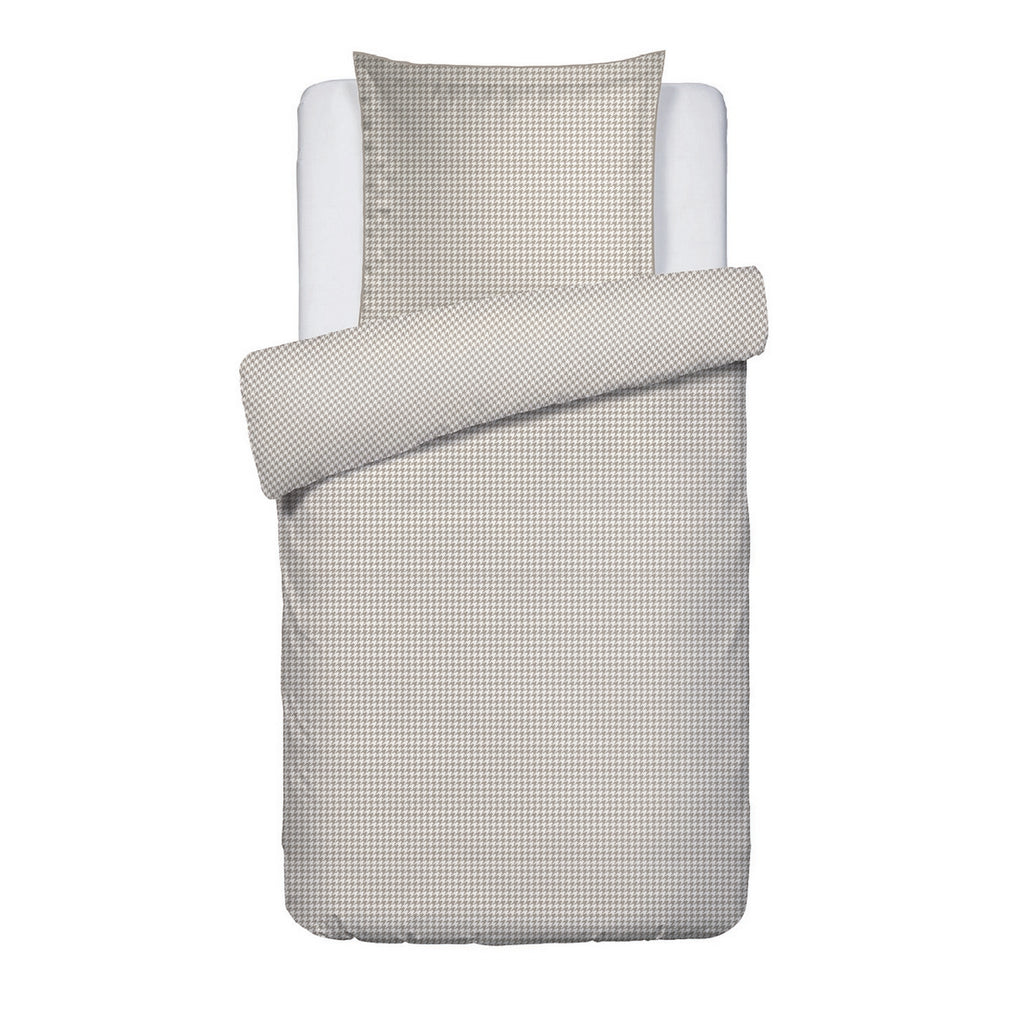 Gallina - Housse De Couette + 1 Ou 2 Taie(S) D'Oreiller - Satin De Coton - Taupe