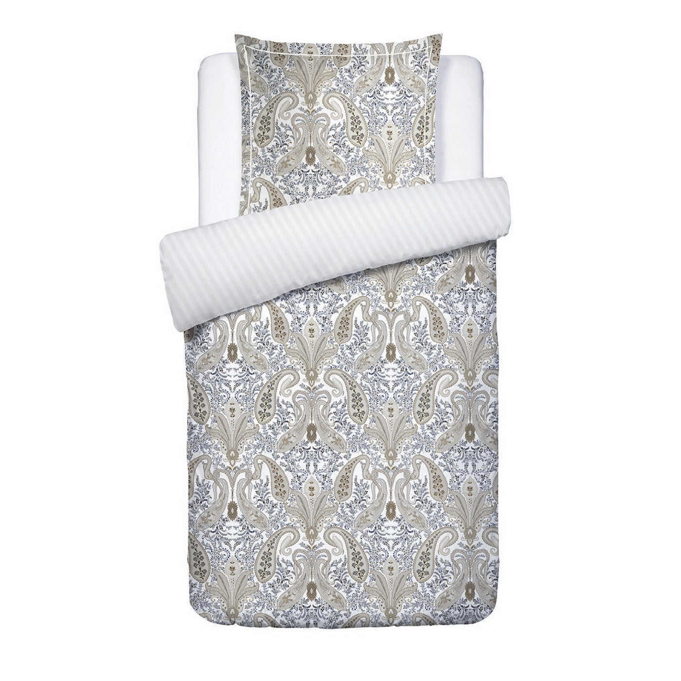 Palais Oriental - Housse De Couette + 1 Ou 2 Taie(S) D'Oreiller - Satin De Coton - Taupe