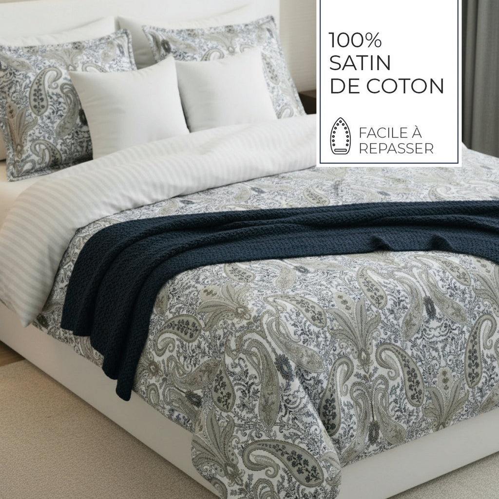 Palais Oriental - Funda de almohada - Satén de algodón - Taupe