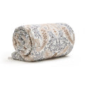 Palais Oriental - Quilt With Tassels - Cotton Sateen - Taupe