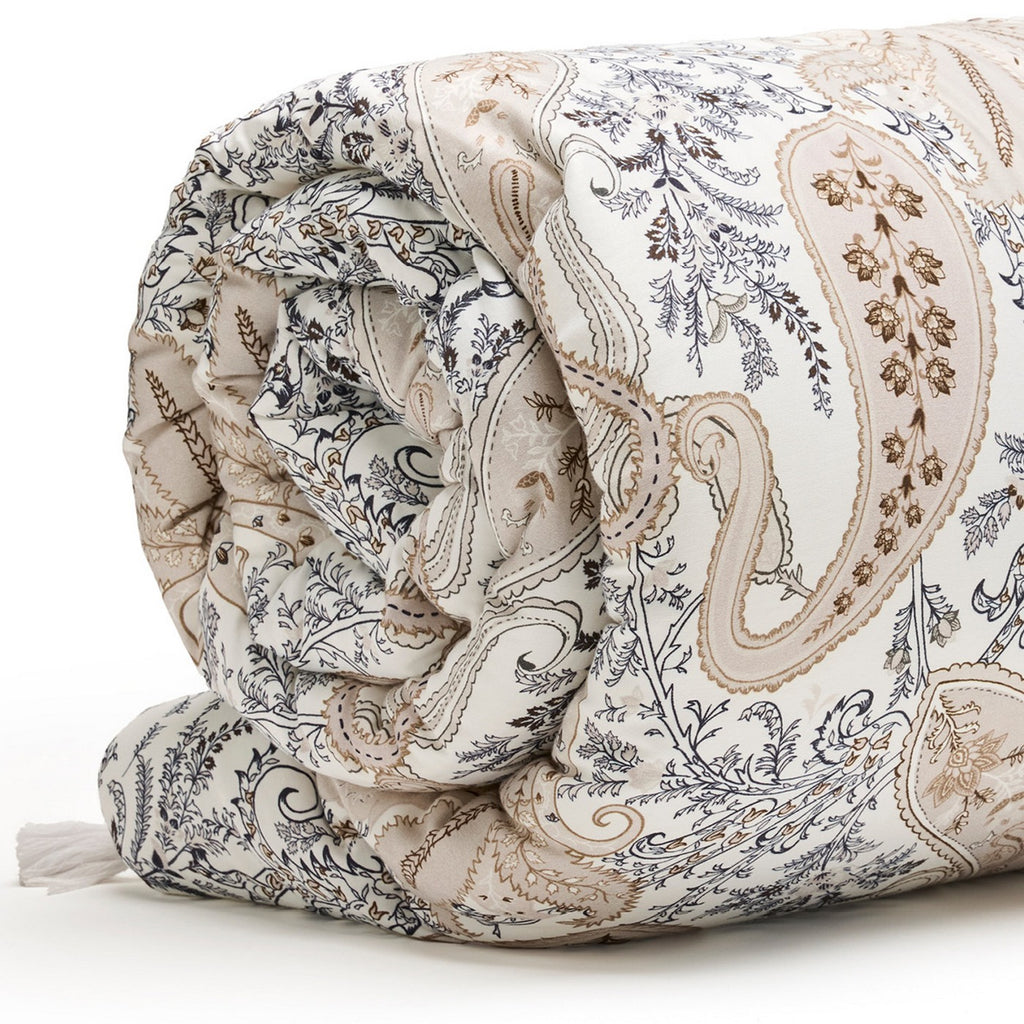Palais Oriental - Quilt With Tassels - Cotton Sateen - Taupe
