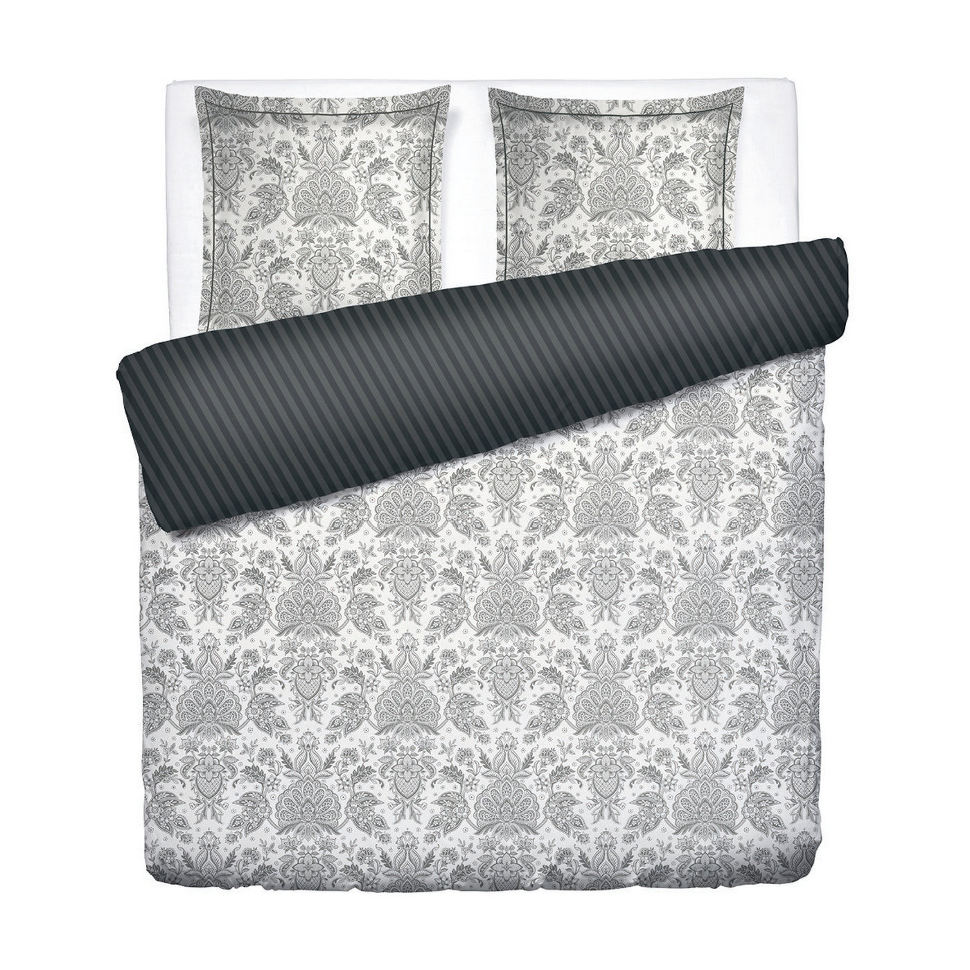 Persian Elegance - Funda nórdica + 1 o 2 fundas de almohada - Satén de algodón - Beige