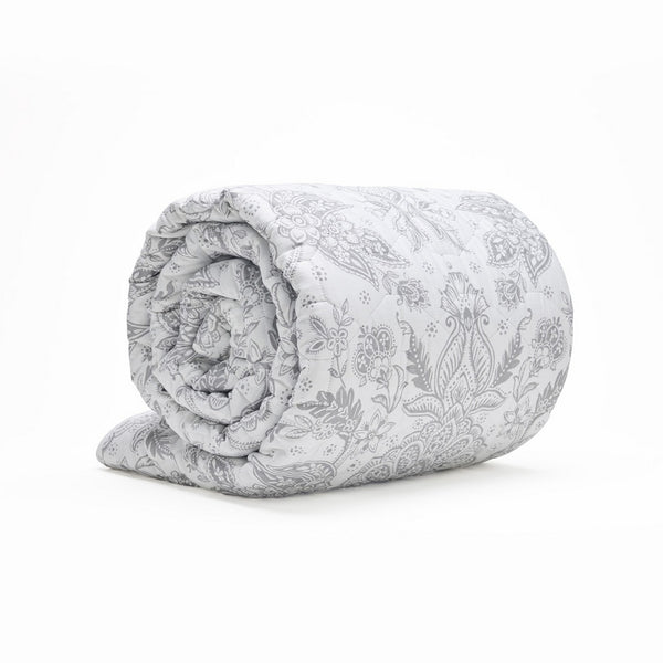 Élégance Persane - Couvre-Lit - Satin De Coton - Beige