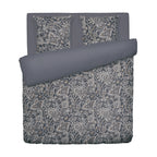 Buta - Duvet Cover + 1 Or 2 Pillowcase(s) - Cotton Satin - Gray / Taupe