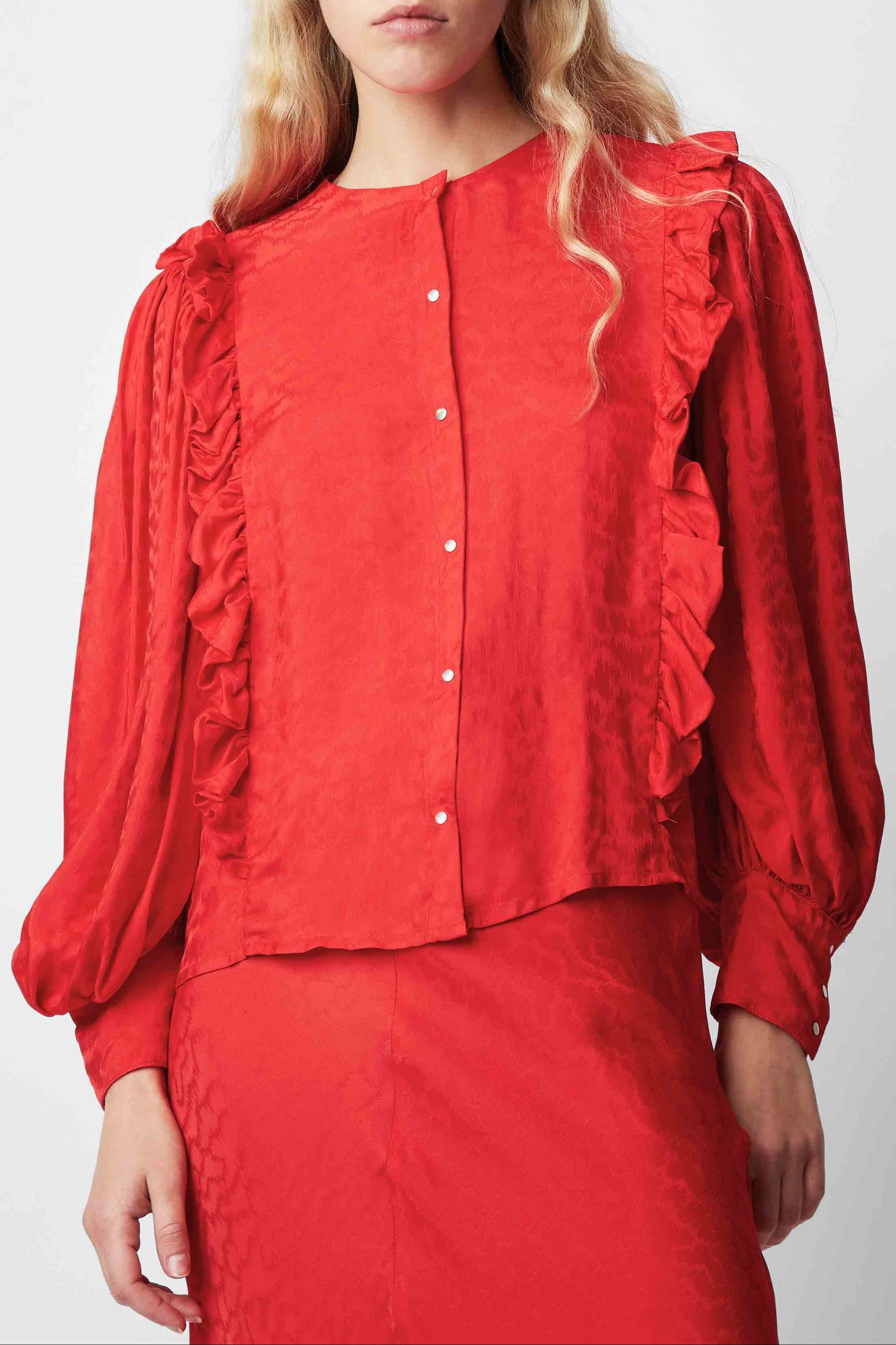 BLOUSE DUSTIN CLOUD ROUGE