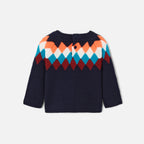 Pullover mit Ärmeln - Marineblau/Mehrfarbig - Junge