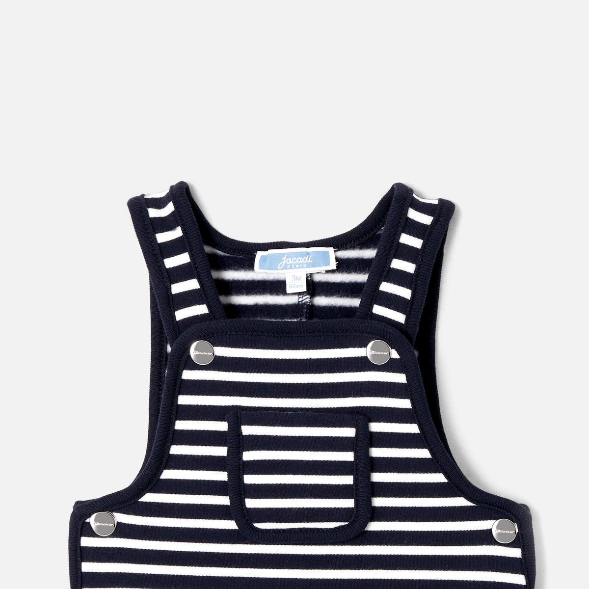 Lange Tuinbroek - Marineblauw/Wit - Jongens