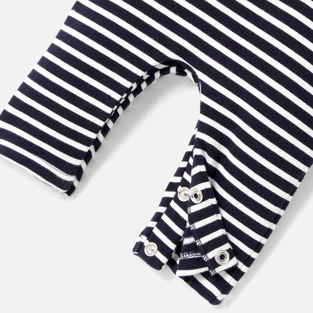 Lange Tuinbroek - Marineblauw/Wit - Jongens