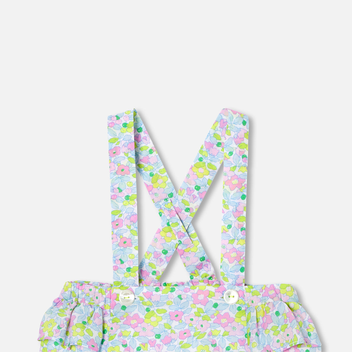 Combi Courte - Blanc/Multico - Fille