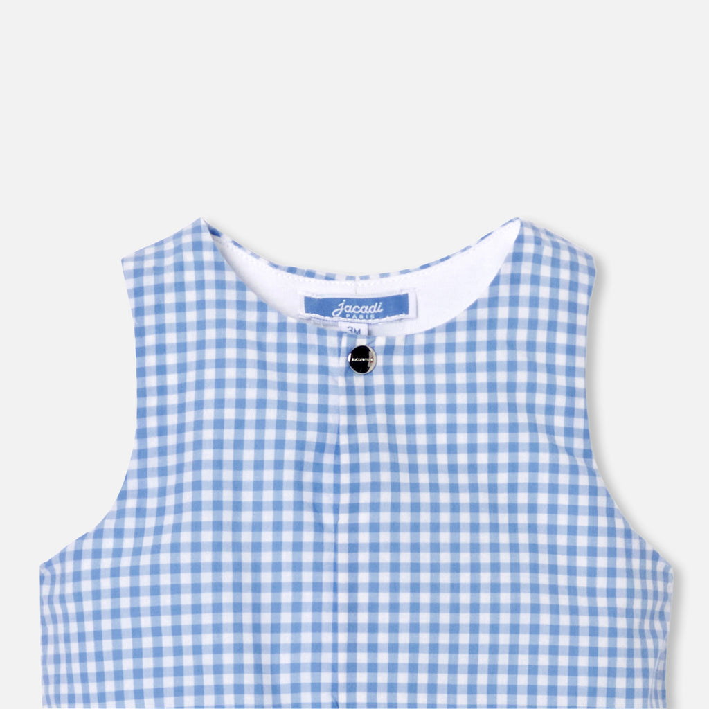 Lange Jumpsuit - Blauw/Wit - Jongen