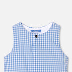 Lange Jumpsuit - Blauw/Wit - Jongen