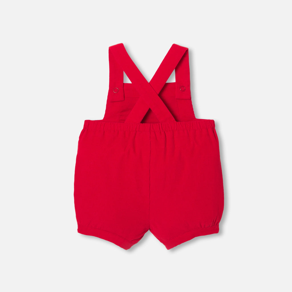 Lange Latzhose – Tomatenrot – Jungen