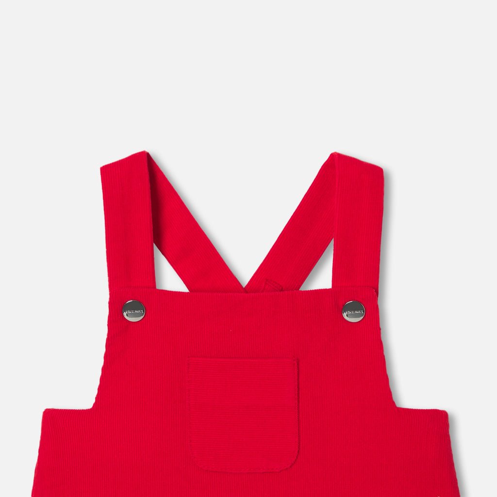 Lange Latzhose – Tomatenrot – Jungen