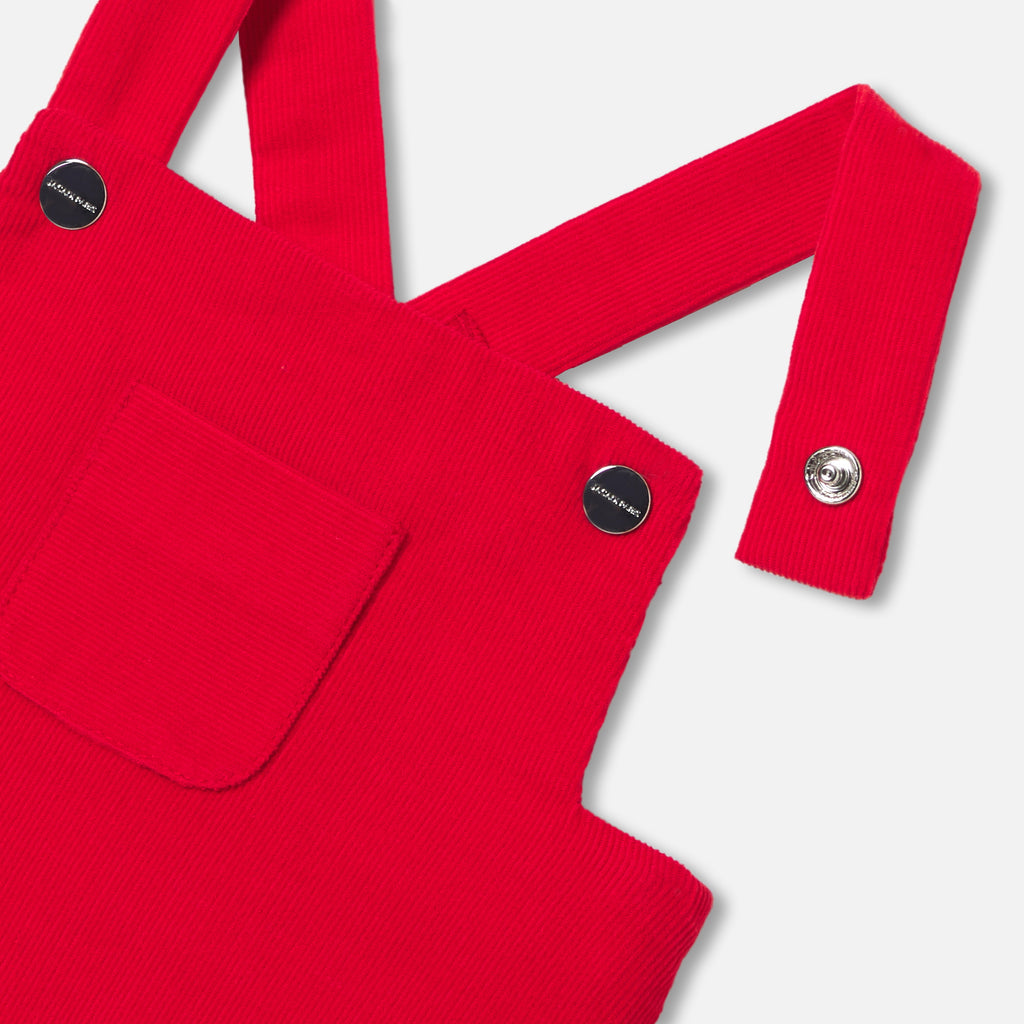 Lange Latzhose – Tomatenrot – Jungen