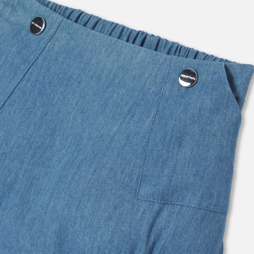 Short Dungarees - Light Denim - Boy