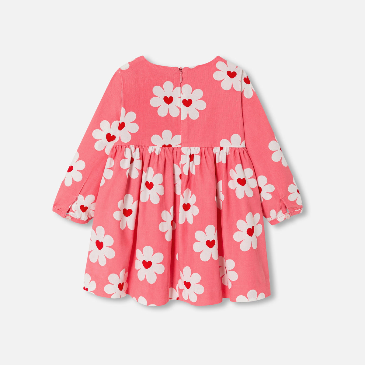 Dress With Sleeves - Pink/Multicolour - Girl