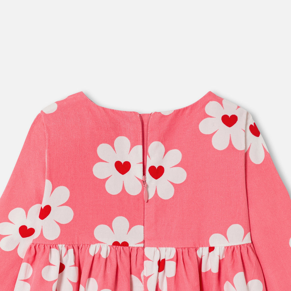 Dress With Sleeves - Pink/Multicolour - Girl
