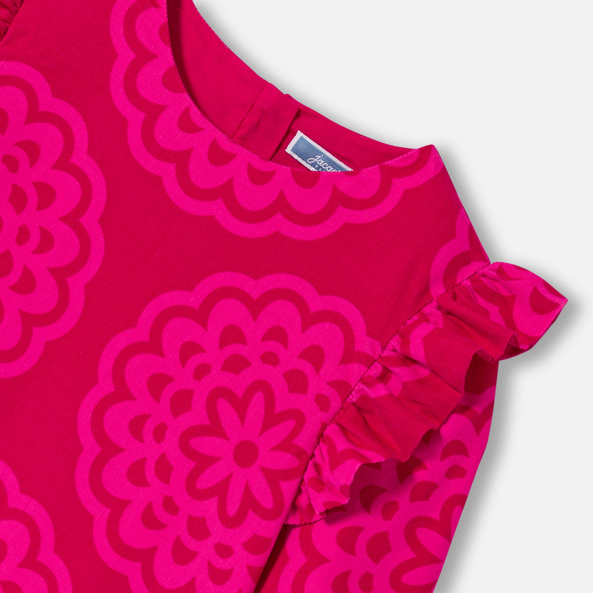 Robe Avec Manches - Rose/Multico - Fille