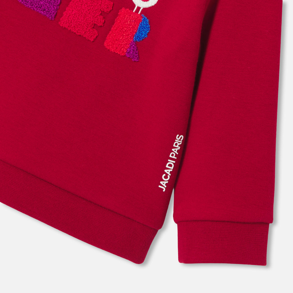 Sweat - Rouge Rubis - Garçon