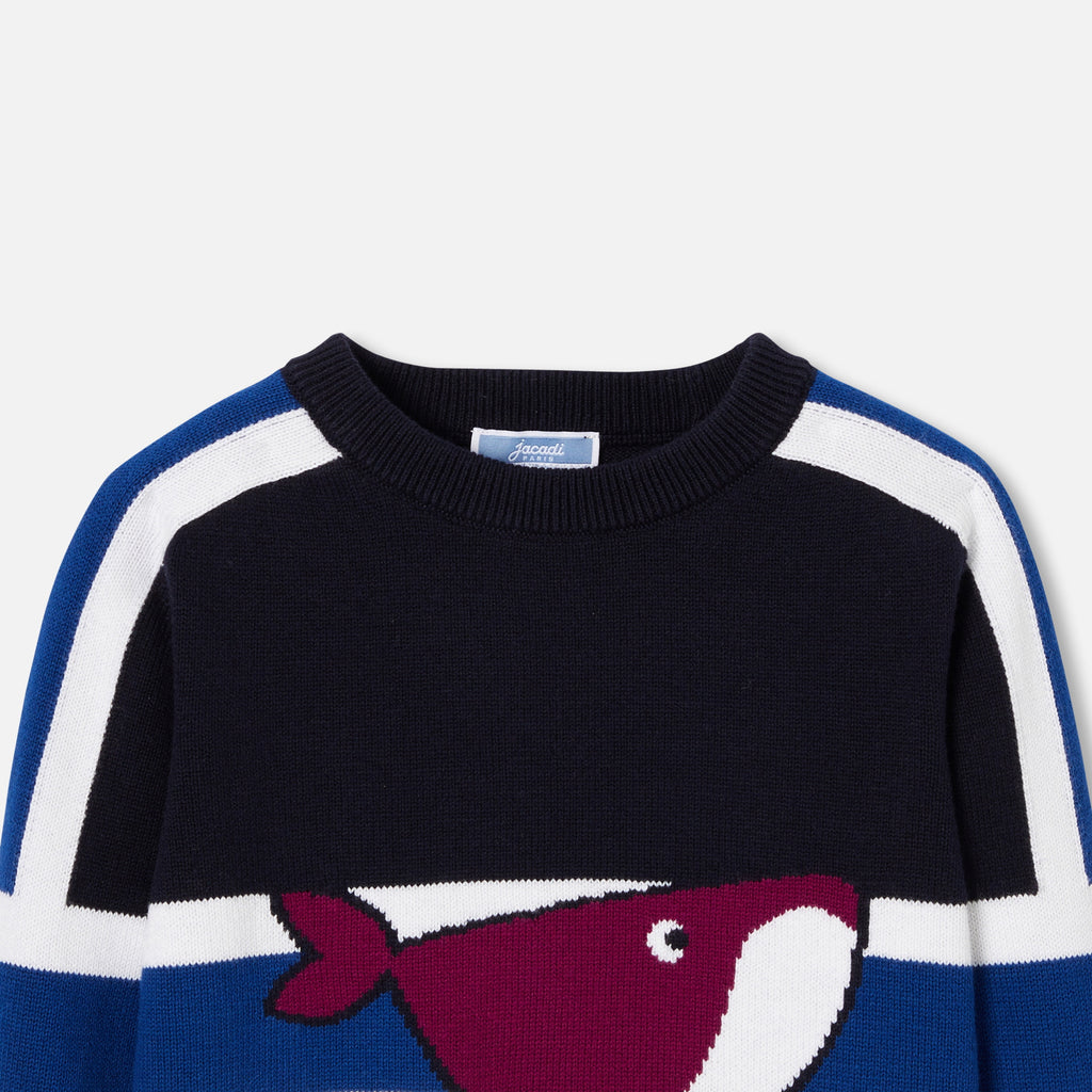 Pull Avec Manches - Marine/Bleu - Garçon