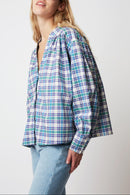 BLOUSE JIM WESTERN BLUE
