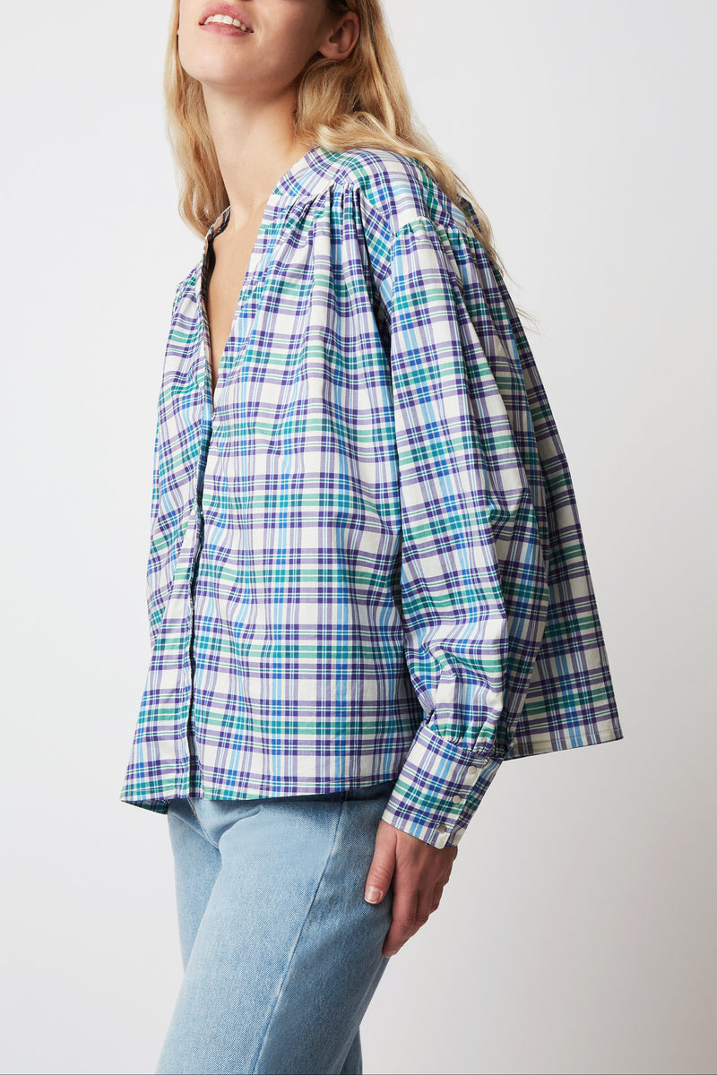 BLOUSE JIM WESTERN BLUE