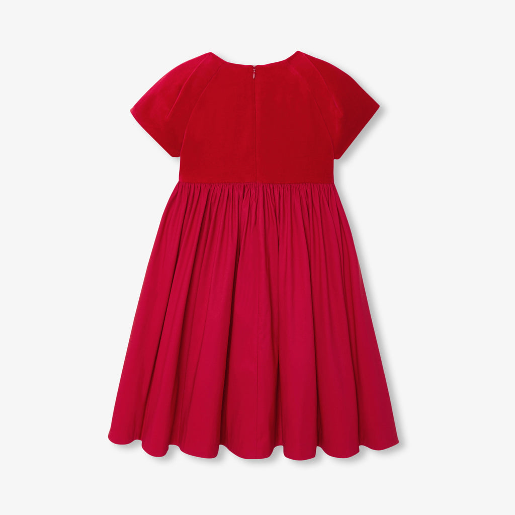 Kleid mit Ärmeln – Rot – Mädchen
