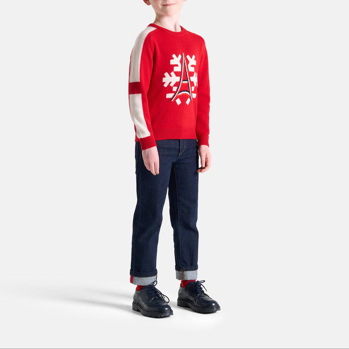 Long-Sleeved Jumper - Brick Red - Boy