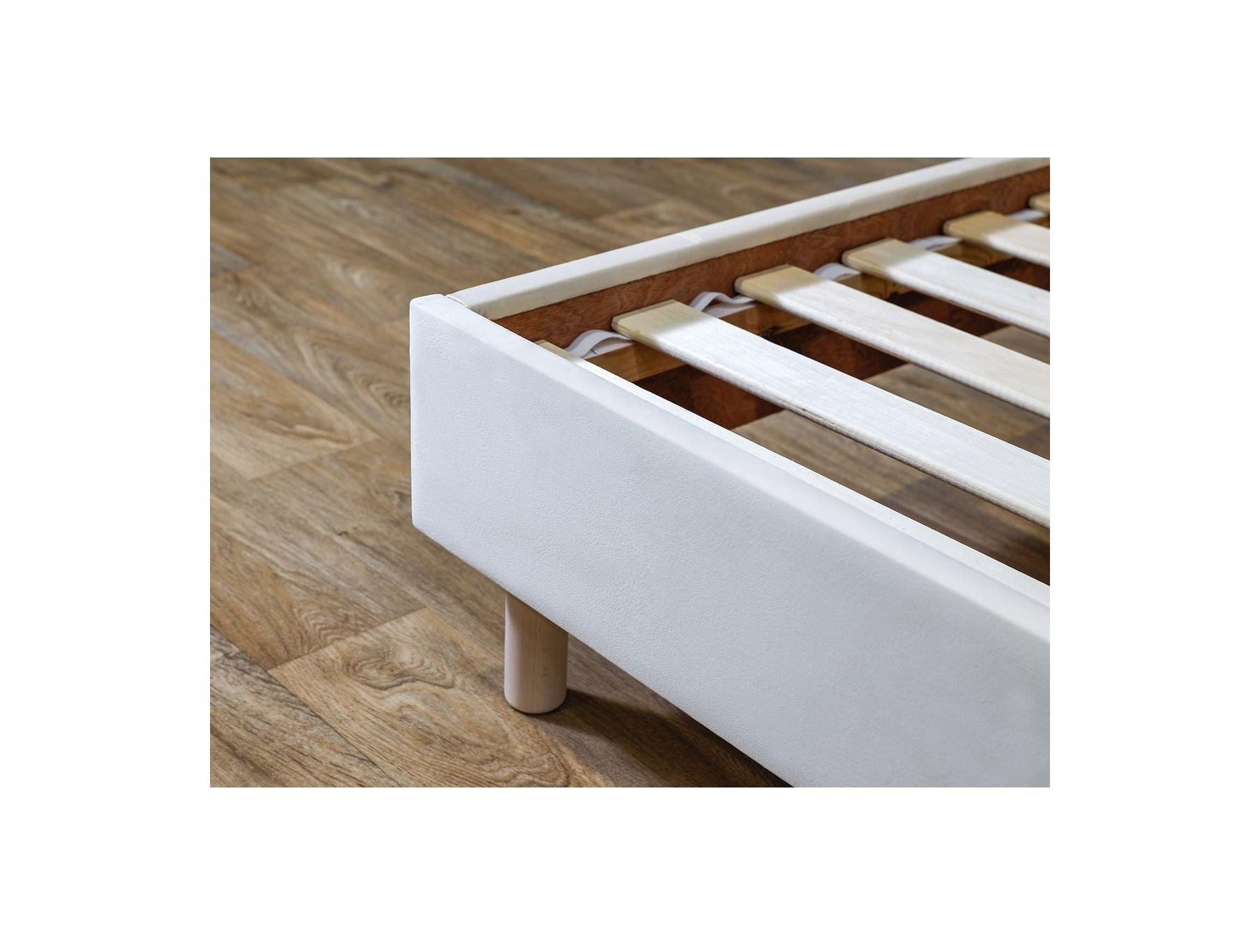 Romane - Bed With Solid Slats - Velvet Fabric